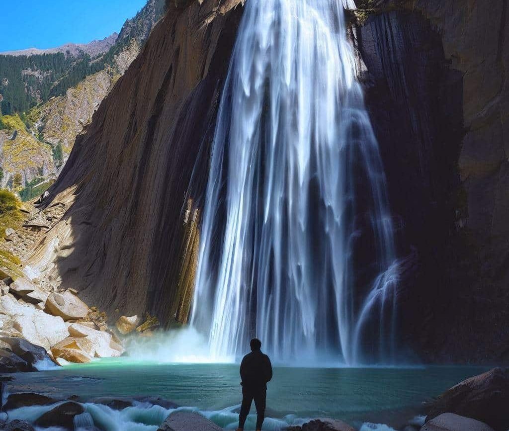 Mantokha waterfall is one of the stunning and beautiful waterfalls in Pakistan