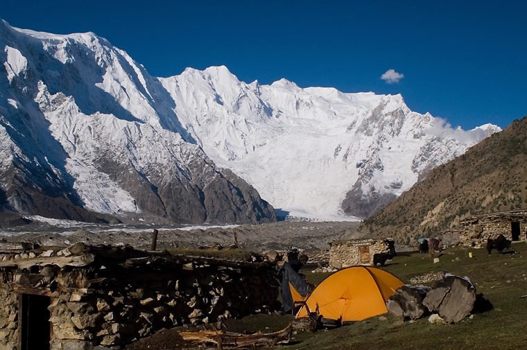 View of giant mountains