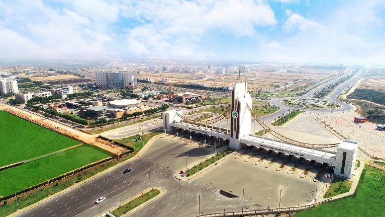 DHA City Karachi aerial view