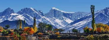 Passu cones covered with snow