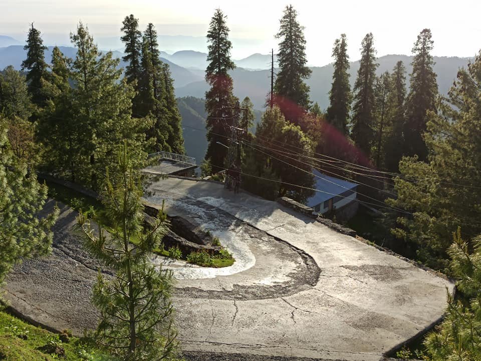 Aerial view of Changla Gali 